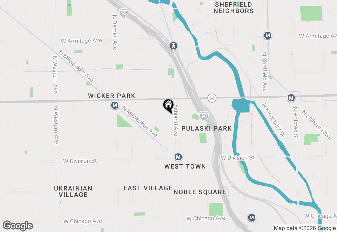 Map of 1630 W Julian Street #2, Chicago, IL 60622
