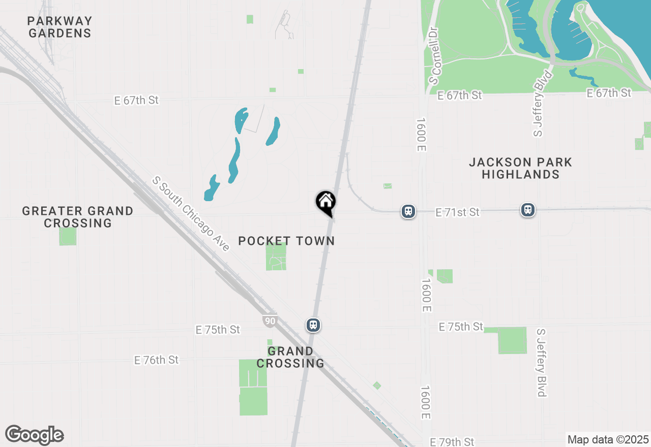 Map of 1238 E 71st Place, Chicago, IL 60619