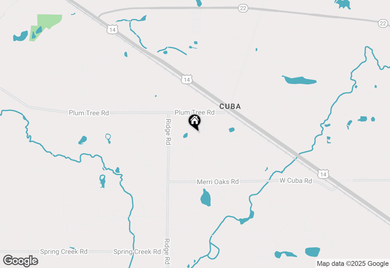 Map of 599 N Plum Tree Road, Barrington Hills, IL 60010