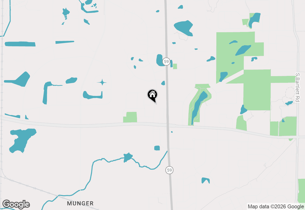 Map of 1161 Wakefield Lane, Bartlett, IL 60103