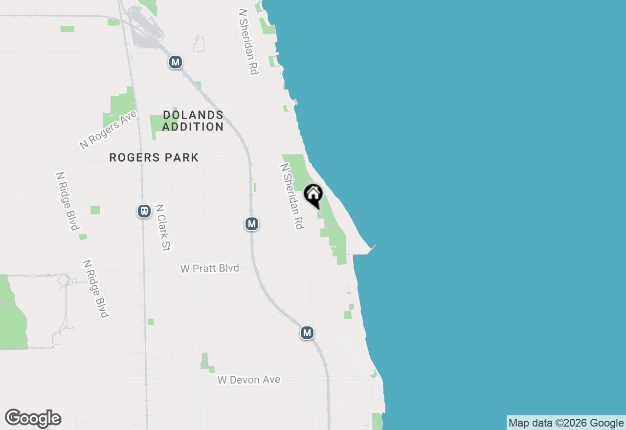 Map of 1125 W Lunt Avenue #203, Chicago, IL 60626