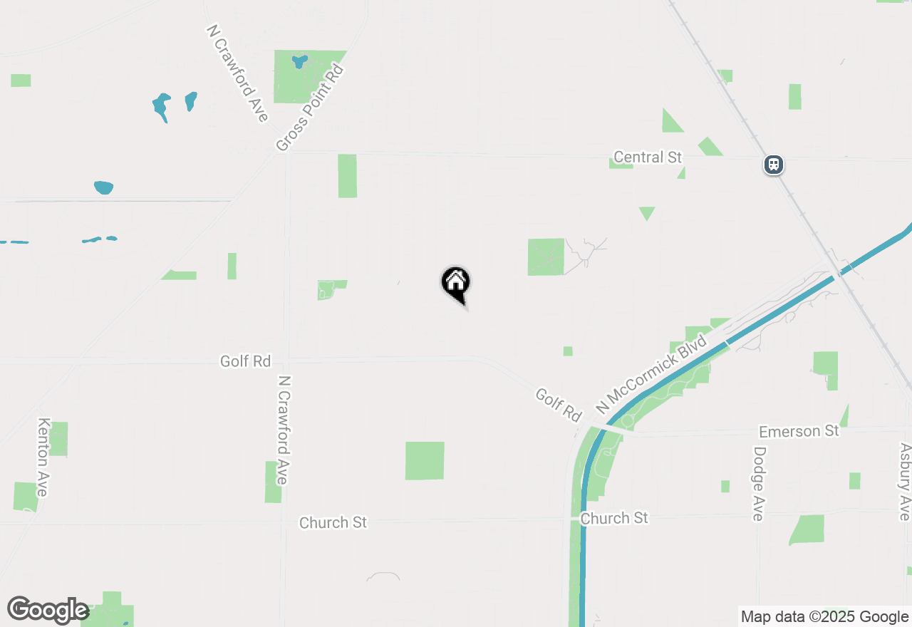 Map of 2205 Central Park Avenue, Evanston, IL 60201