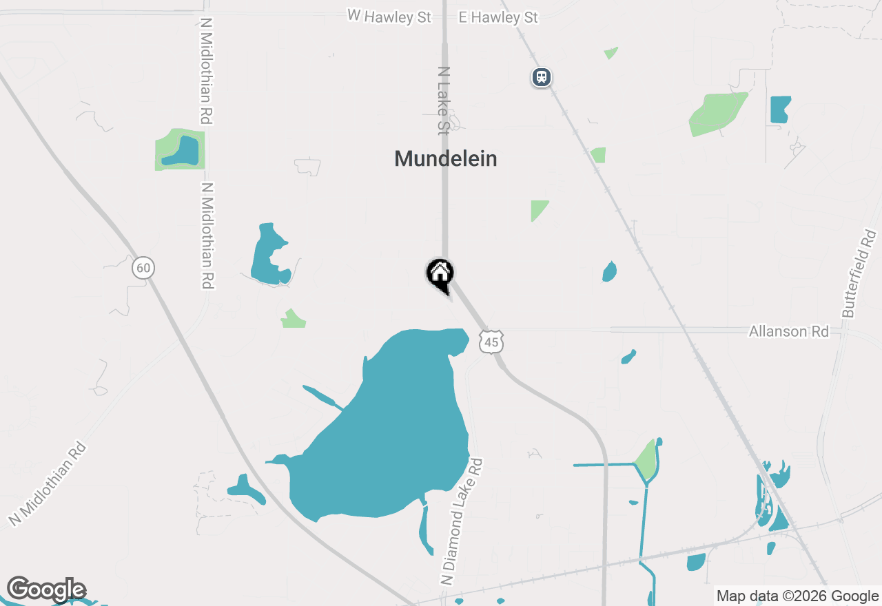 Map of 428 S Lake Terrace, Mundelein, IL 60060