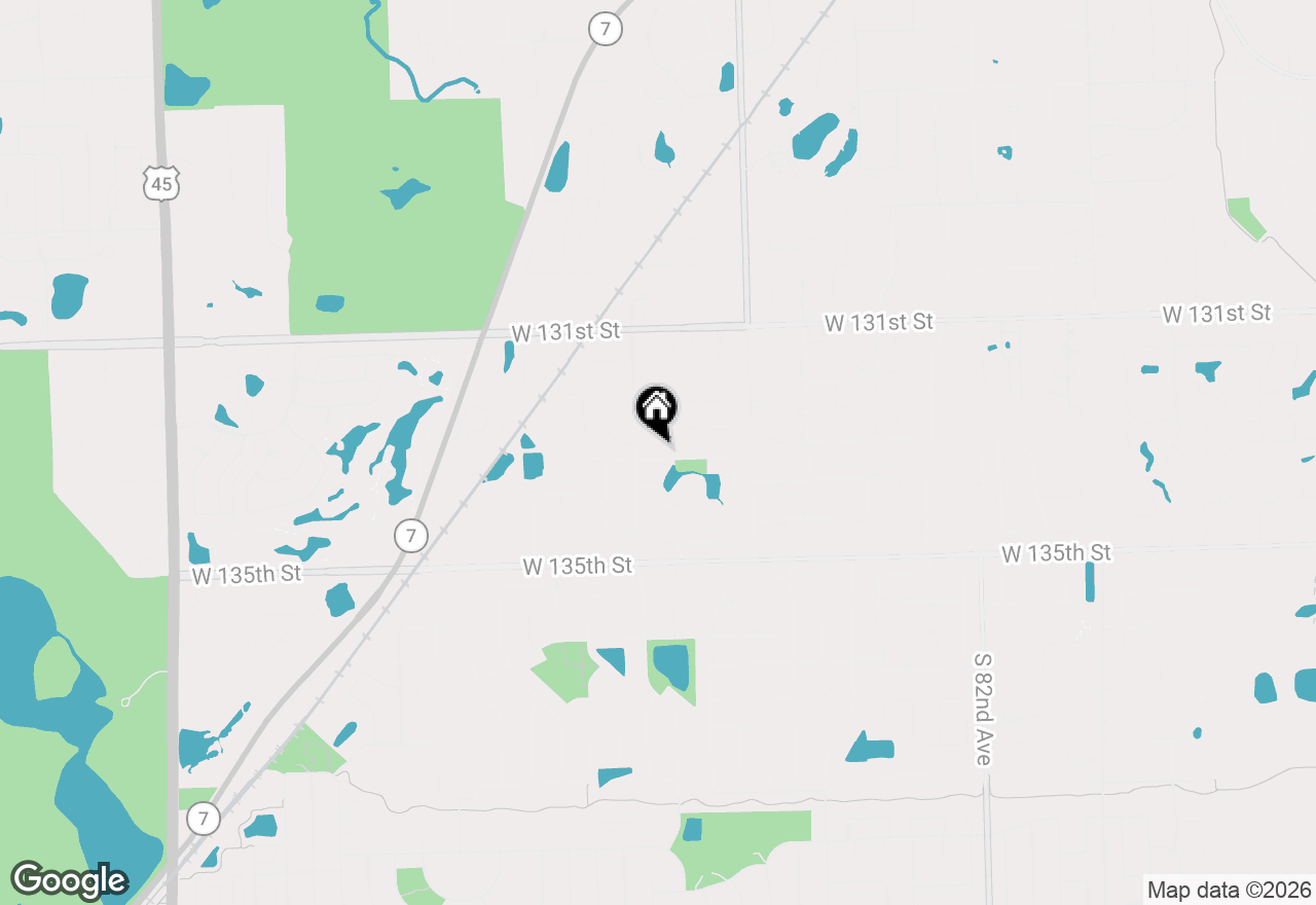 Map of 8770 Butterfield Lane, Orland Park, IL 60462