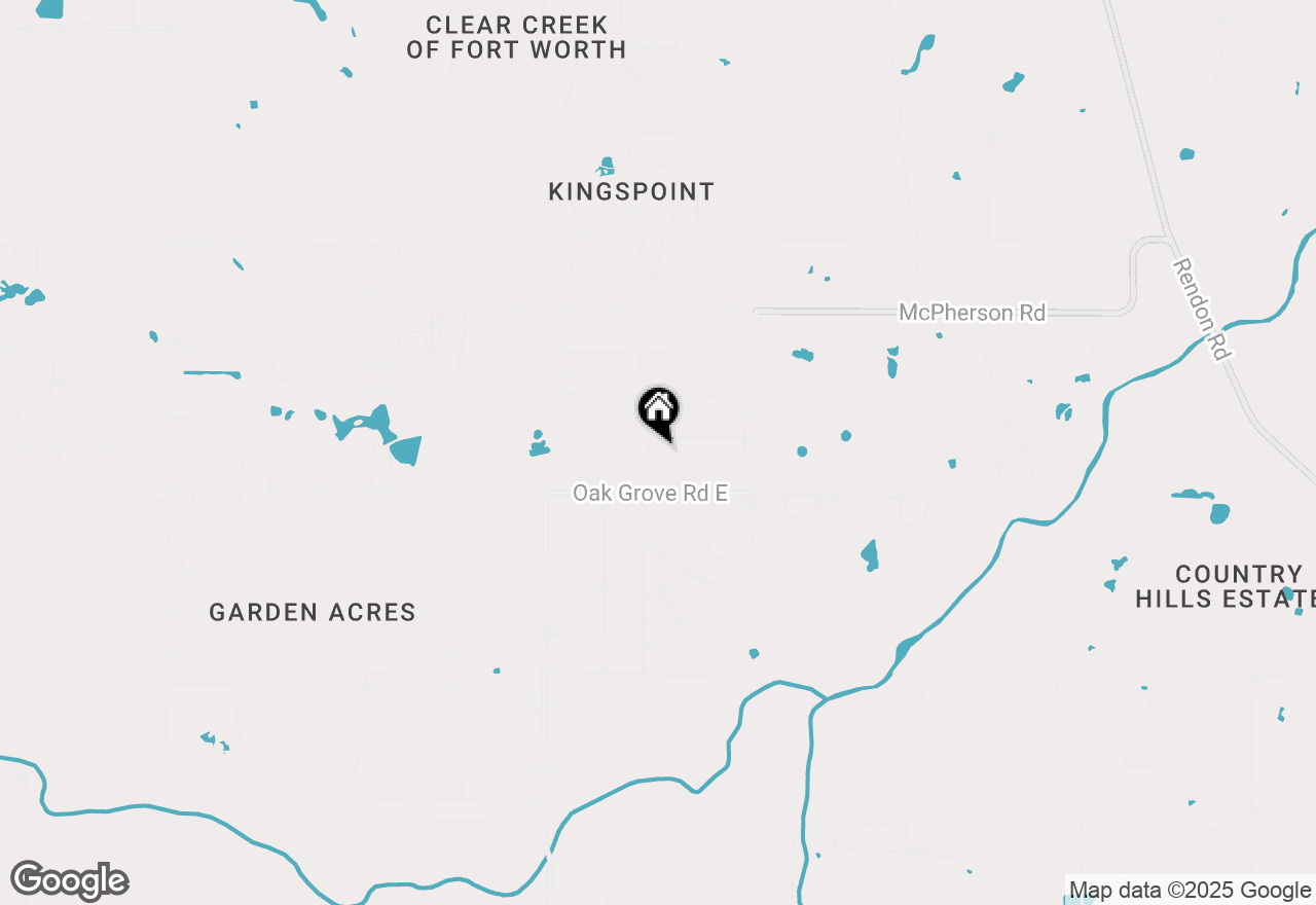 Map of 1605 Crested Way, Fort Worth, TX 76140