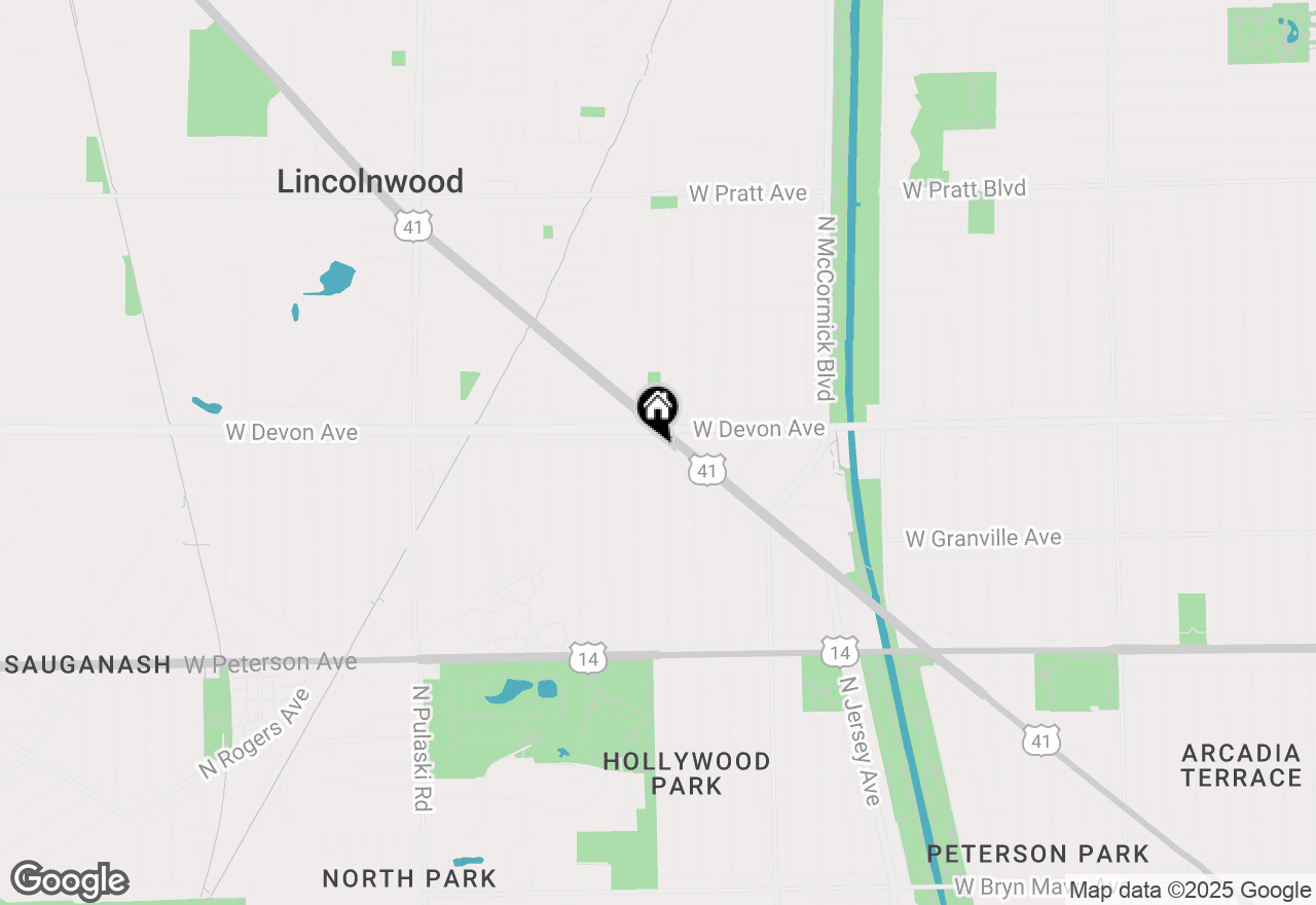 Map of 6335 N Central Park Avenue, Chicago, IL 60659