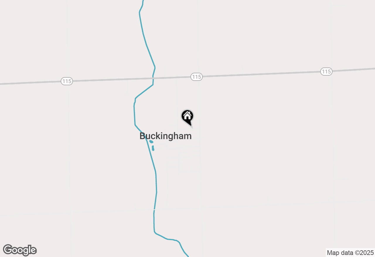 Map of 121 Pine Street, Buckingham, IL 60917