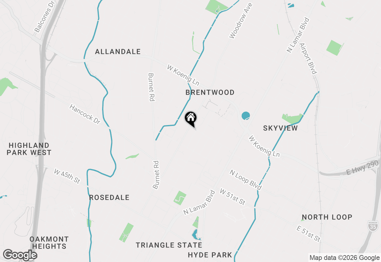 Map of 5409 Woodrow Ave #D, Austin, TX 78756