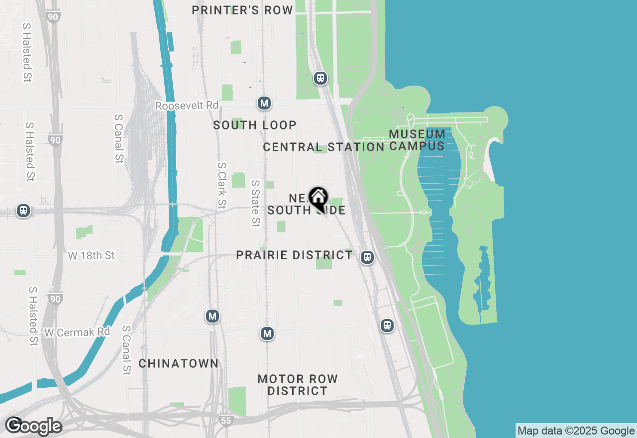 Map of 1601 S Indiana Avenue #503, Chicago, IL 60616
