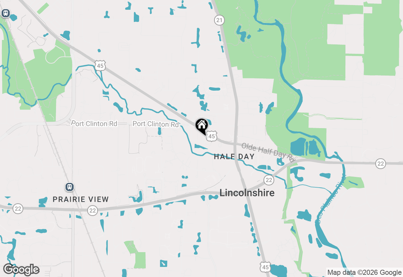 Map of 1264 Sarah Boulevard, Vernon Hills, IL 60061