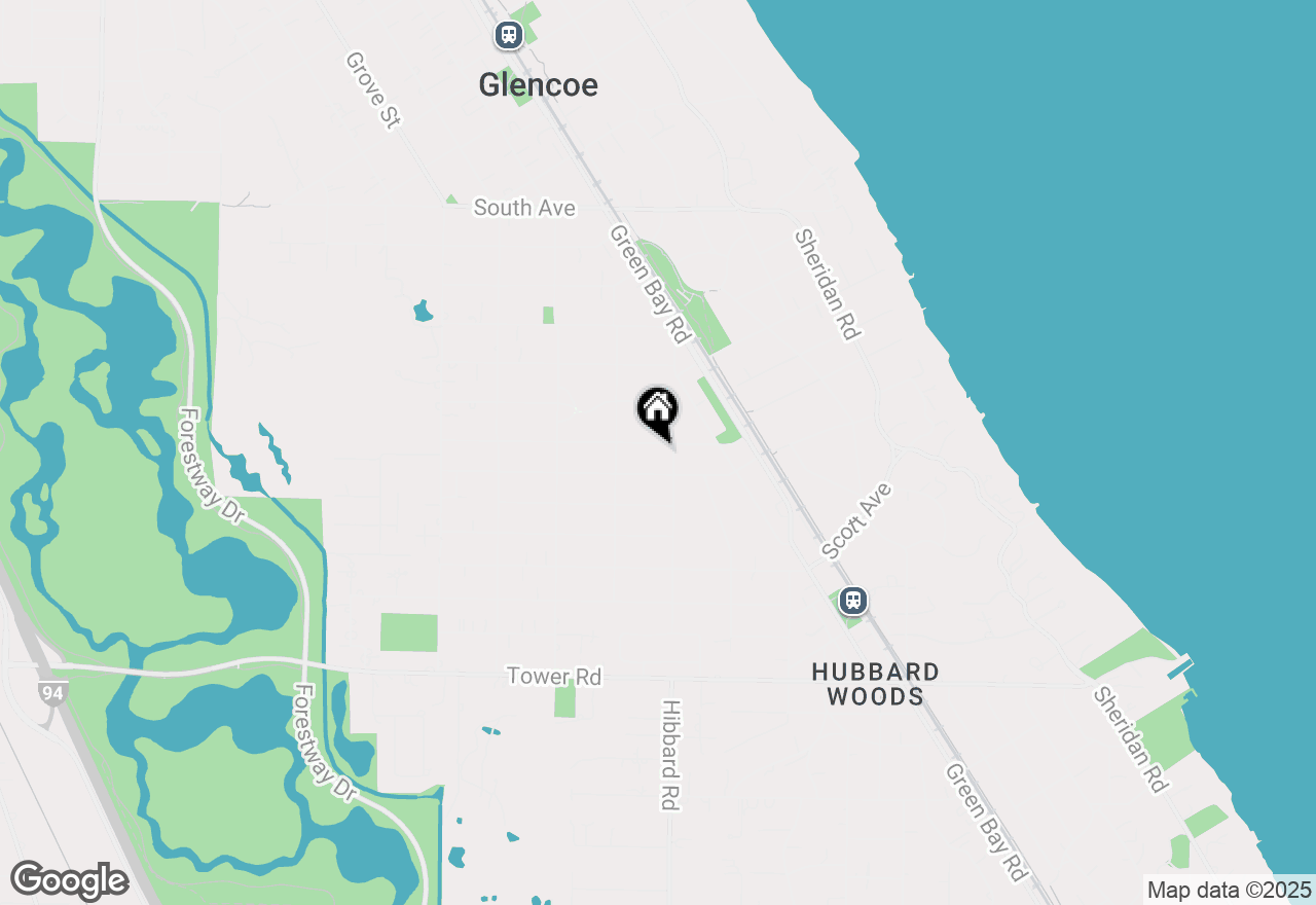 Map of 392 Jackson Avenue, Glencoe, IL 60022