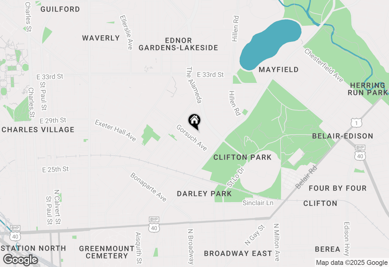 Map of 1623 Carswell Street, Baltimore, MD 21218