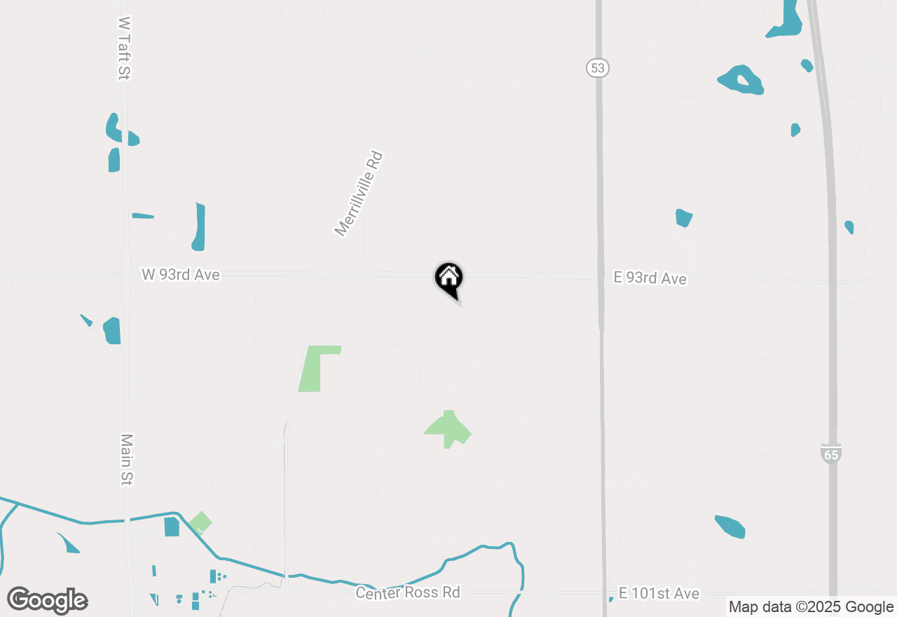 Map of 9336 Van Buren Street, Crown Point, IN 46307