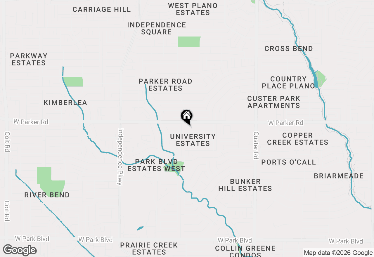 Map of 2612 Stonemoss Drive, Plano, TX 75075