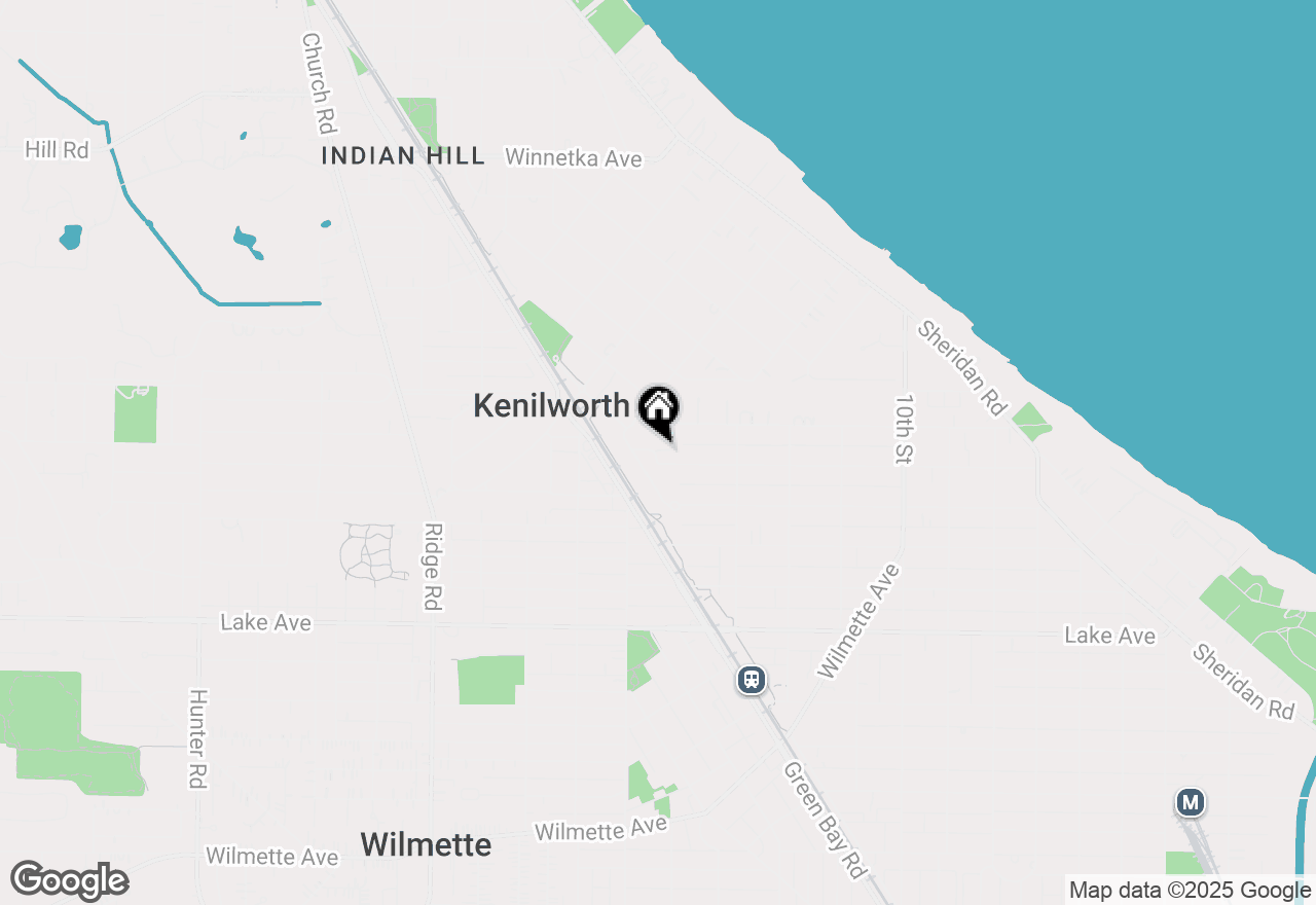 Map of 1373 Ashland Lane, Wilmette, IL 60091