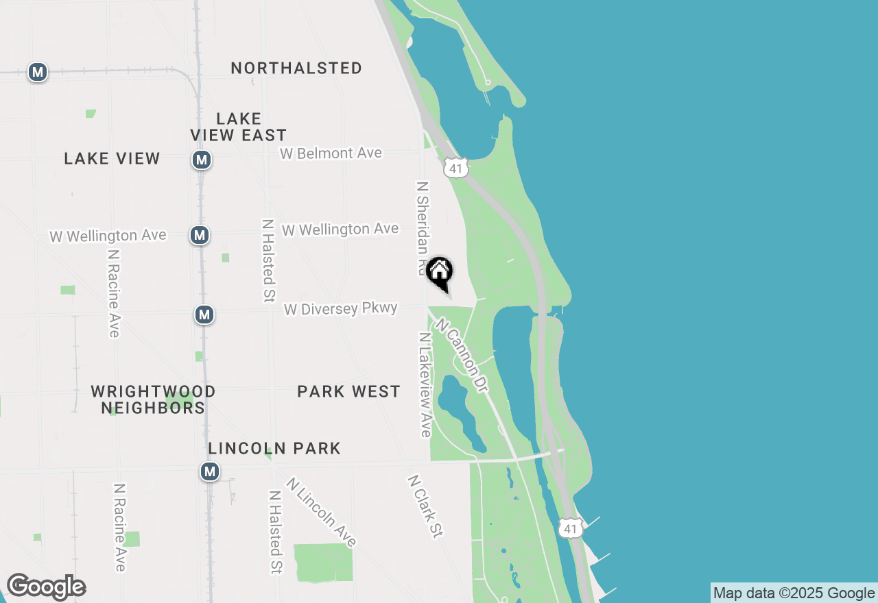 Map of 330 W Diversey Parkway #606, Chicago, IL 60657