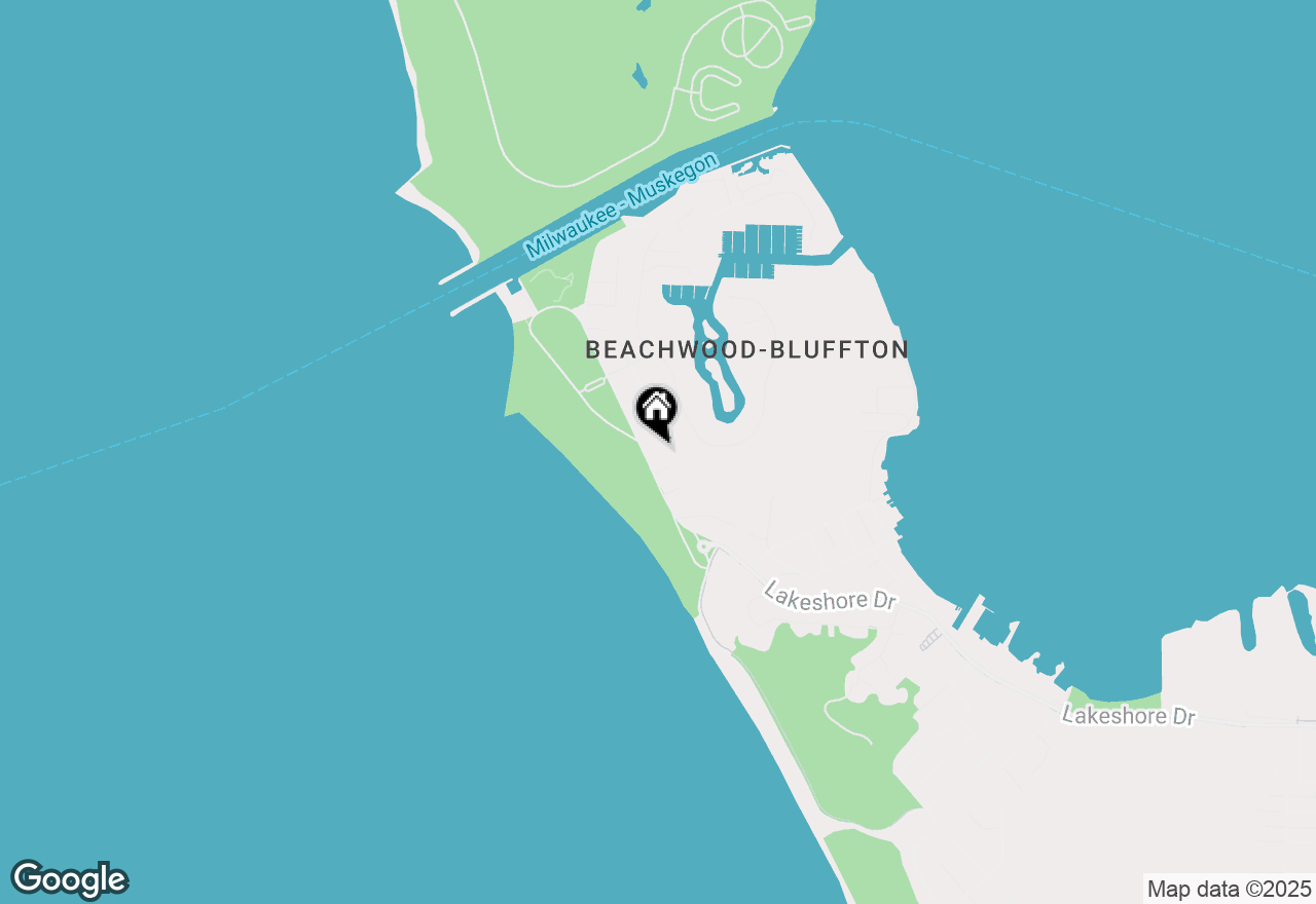 Map of 1710 Beach Street, Muskegon, MI 49441