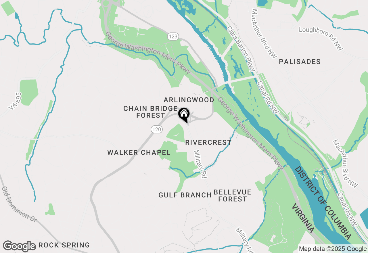 Map of 3916 Military Road, Arlington, VA 22207