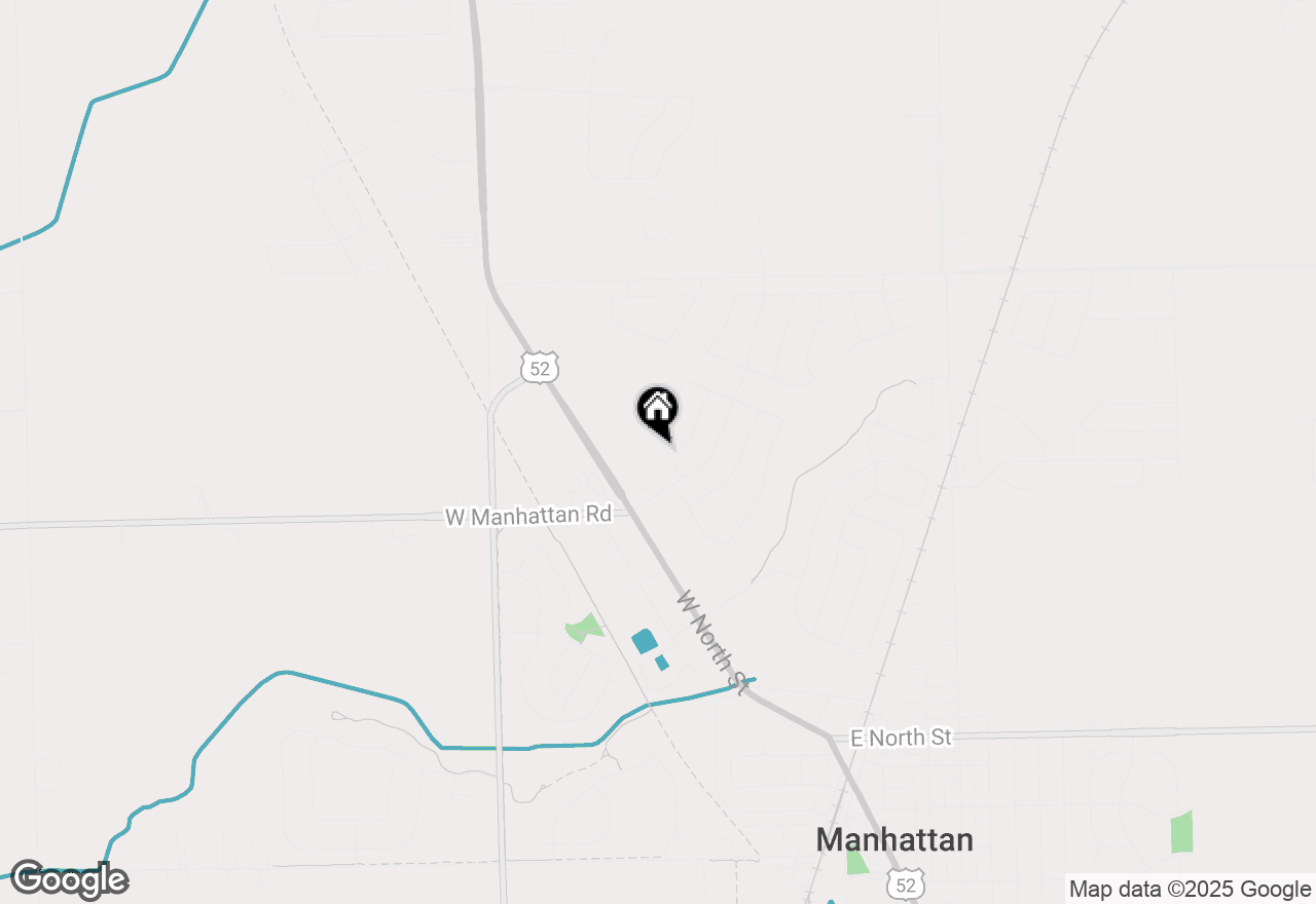 Map of 15705 W Waterford Lane, Manhattan, IL 60442