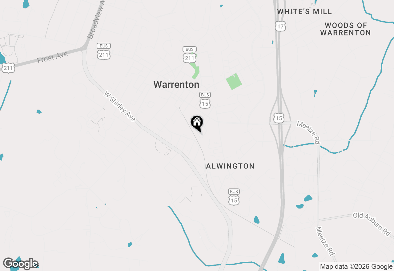 Map of 214 Fairfield Drive, Warrenton, VA 20186