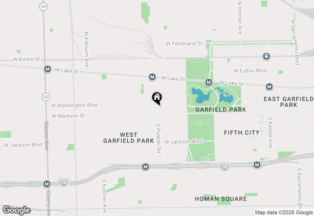 Map of 24 N Pulaski Road #1F, Chicago, IL 60624