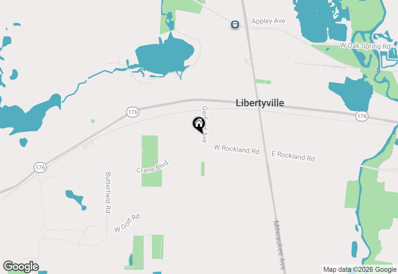 Map of 422 Ames Street, Libertyville, IL 60048