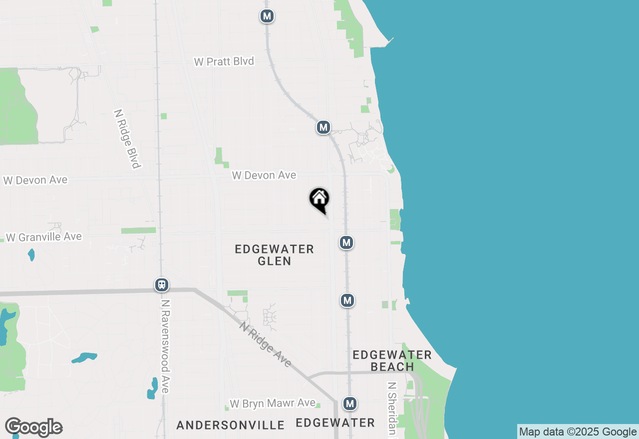 Map of 6223 N Magnolia Avenue #1N, Chicago, IL 60660