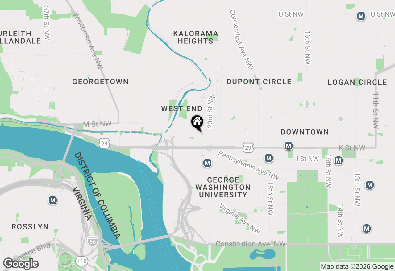 Map of 2425 L Street Nw #537, Washington, DC 20037