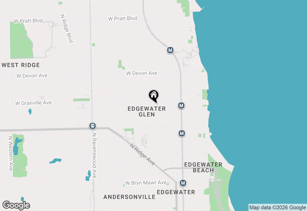 Map of 1332 W Hood Avenue #104, Chicago, IL 60660