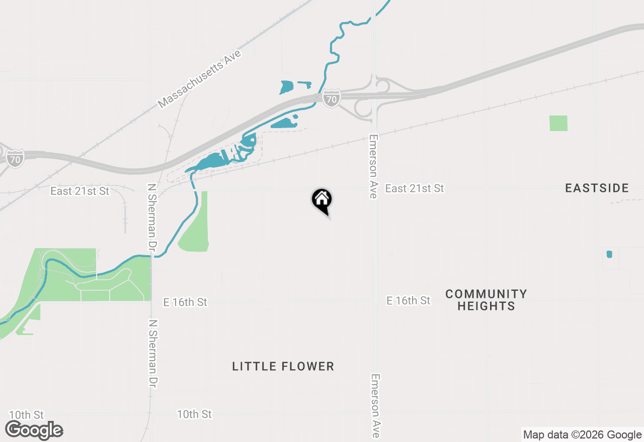 Map of 1961 N Dequincy Street, Indianapolis, IN 46218