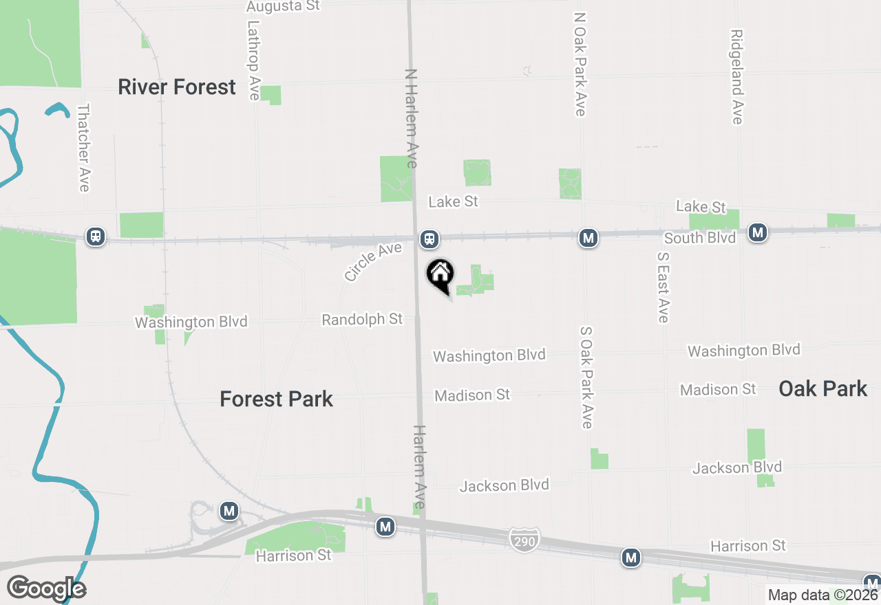 Map of 240 S Maple Avenue #3W, Oak Park, IL 60302