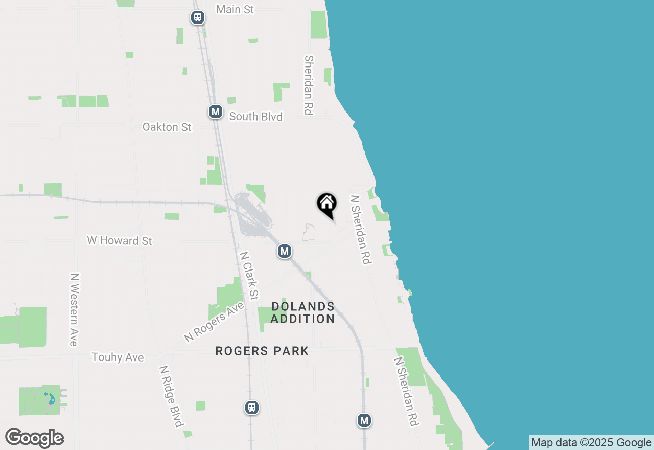 Map of 7637 N Bosworth Avenue #3S, Chicago, IL 60626