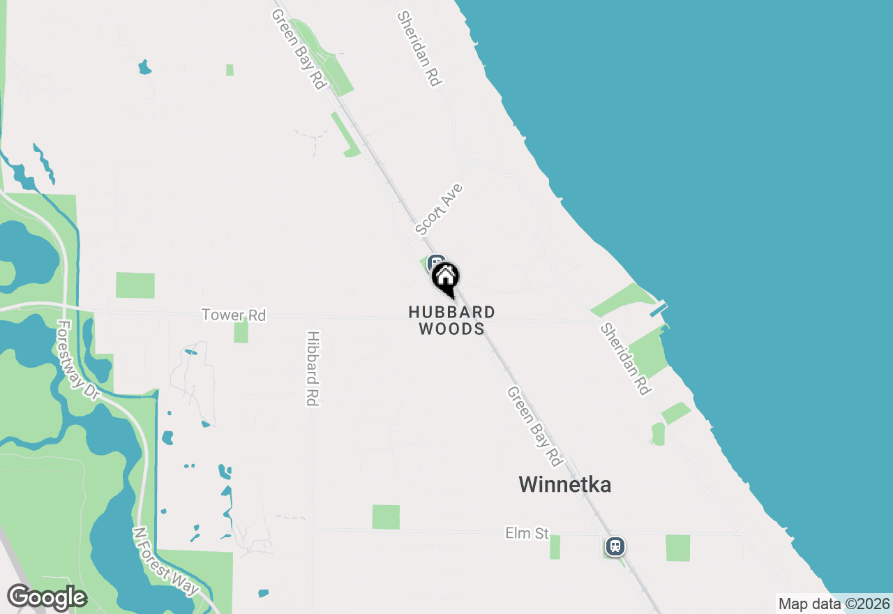 Map of 909 Green Bay Road #3S, Winnetka, IL 60093