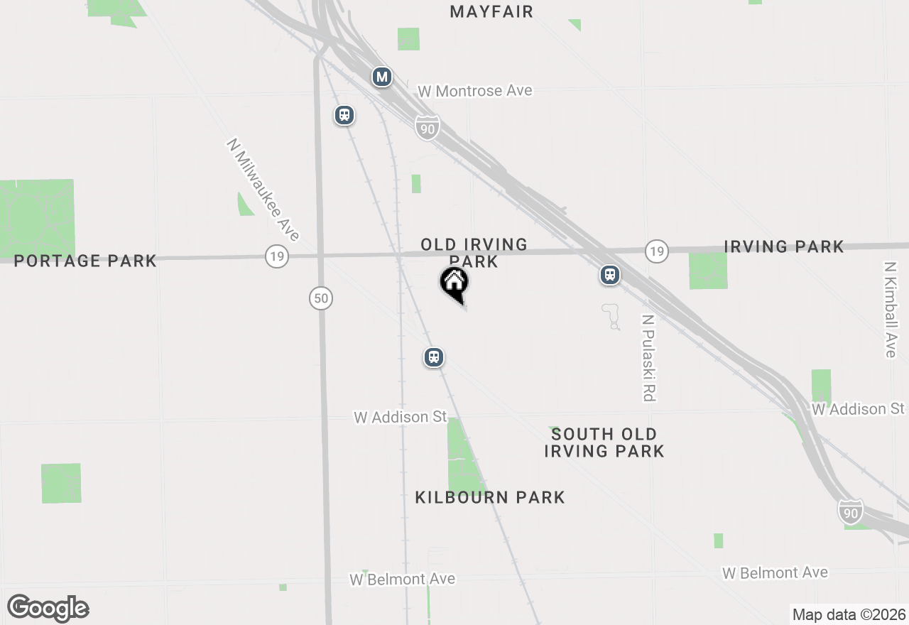 Map of 3833 N Kenneth Avenue, Chicago, IL 60641