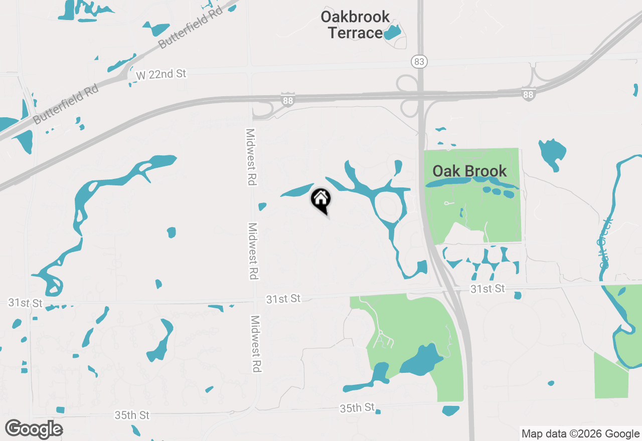 Map of 31 Concord Drive, Oak Brook, IL 60523