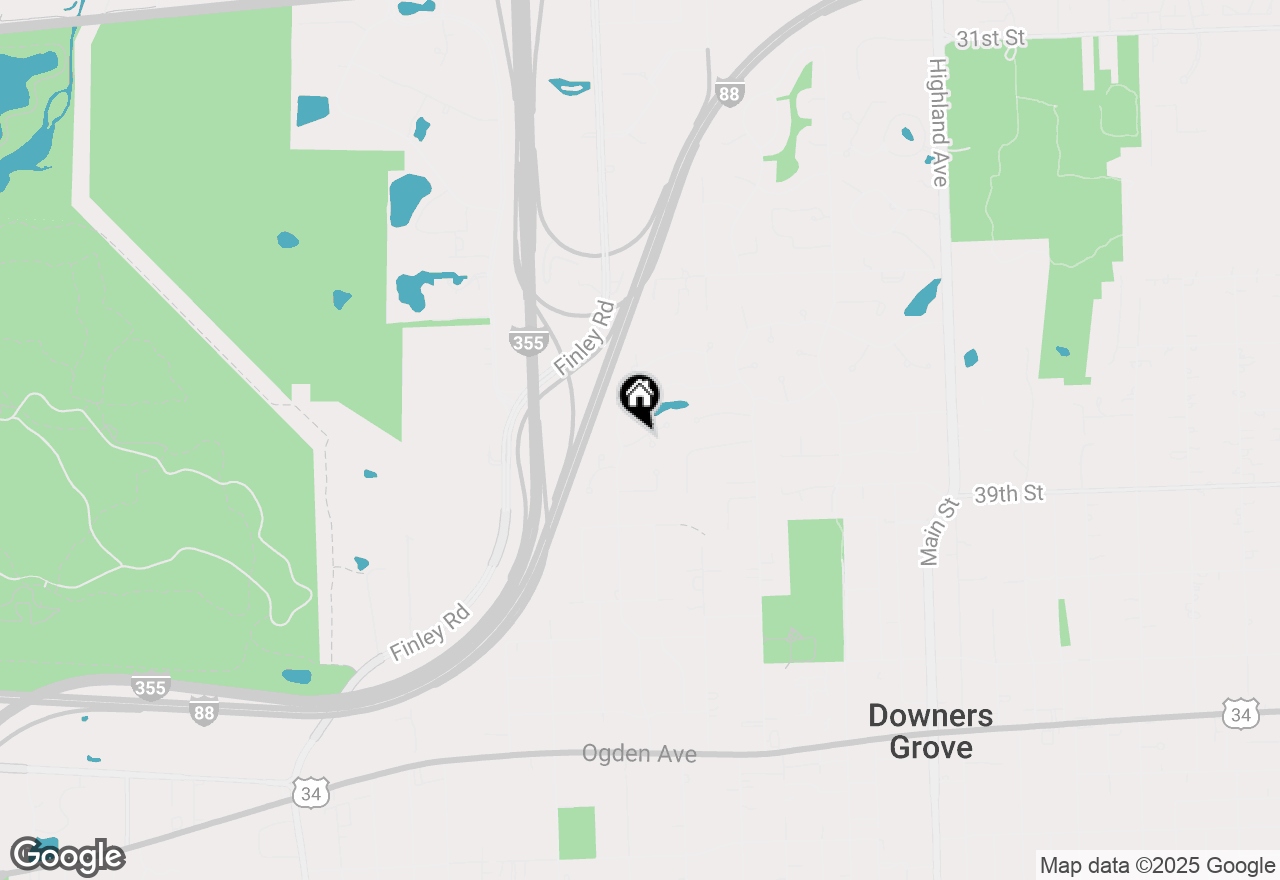 Map of 1567 Snowberry Court, Downers Grove, IL 60515