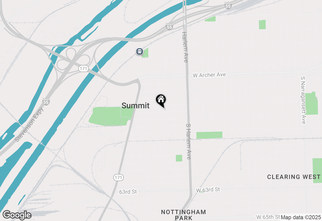 Map of 7346 W 57th Place, Summit, IL 60501