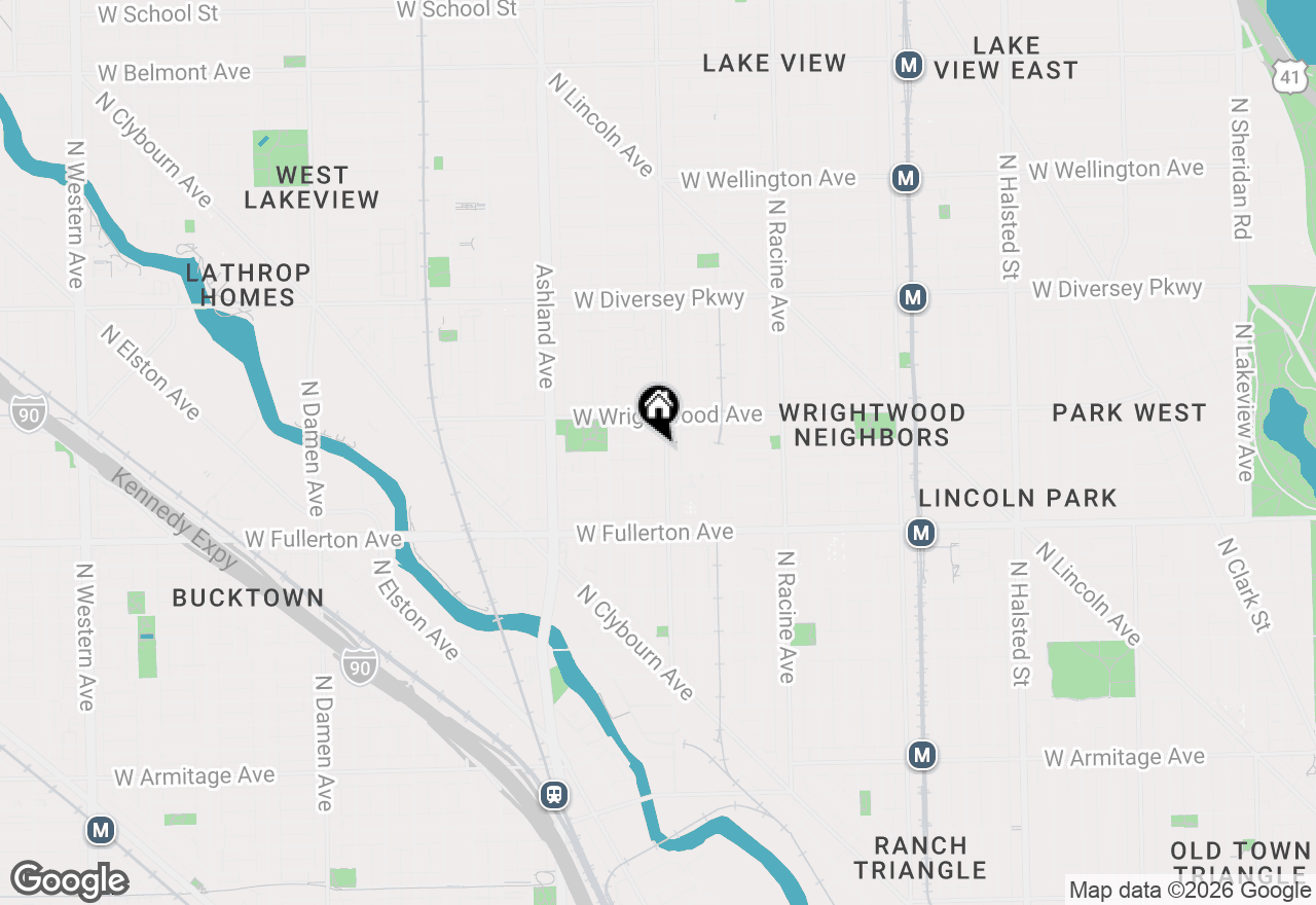 Map of 2520 N Southport Avenue #2S, Chicago, IL 60614