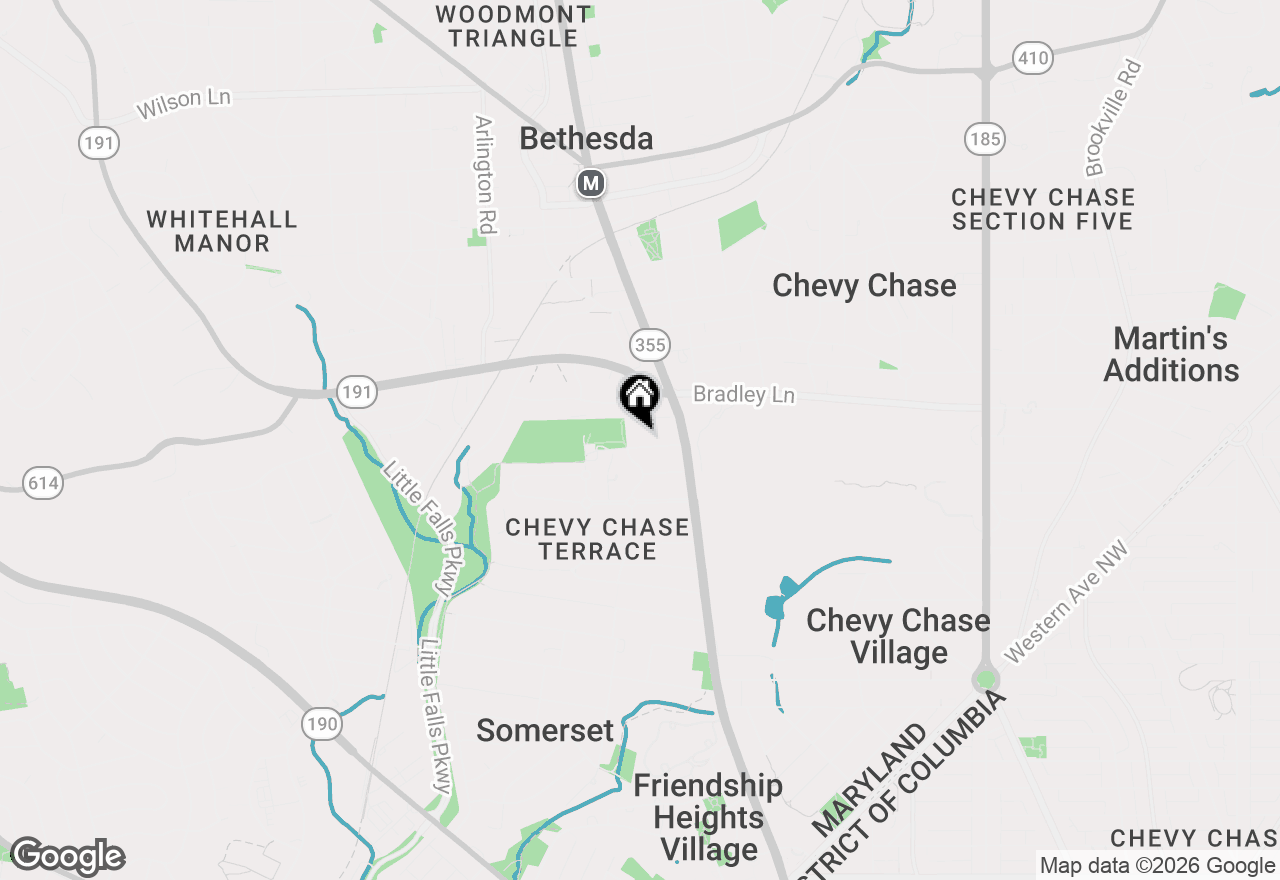 Map of 4619 Norwood Drive, Chevy Chase, MD 20815