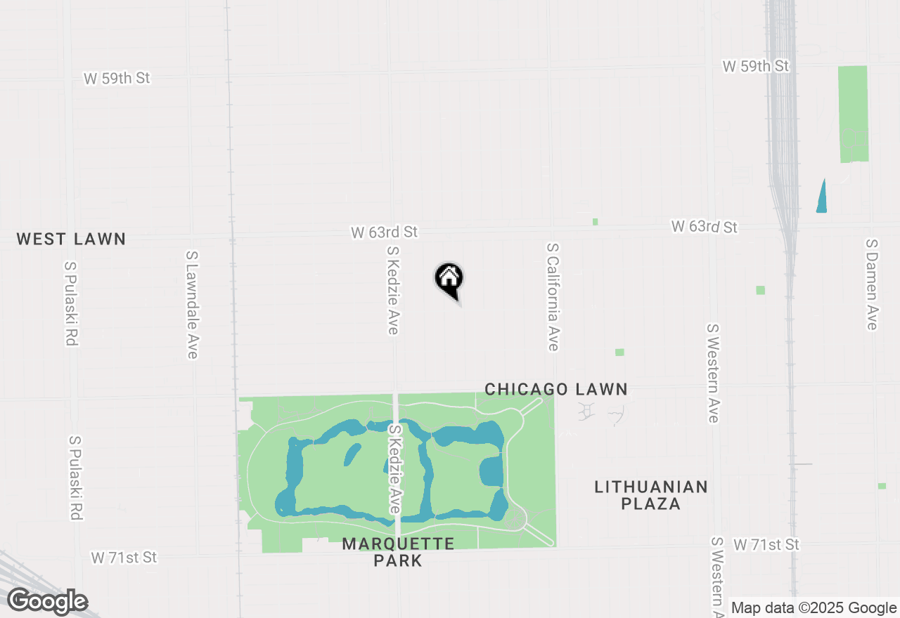 Map of (Address confidential), Chicago, Illinois 60629