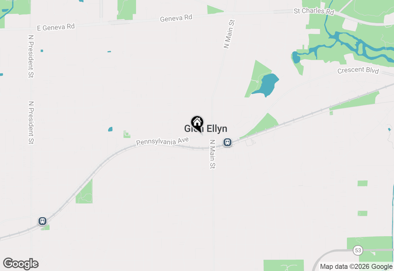 Map of 468 Unit C Pennsylvania Avenue, Glen Ellyn, IL 60137