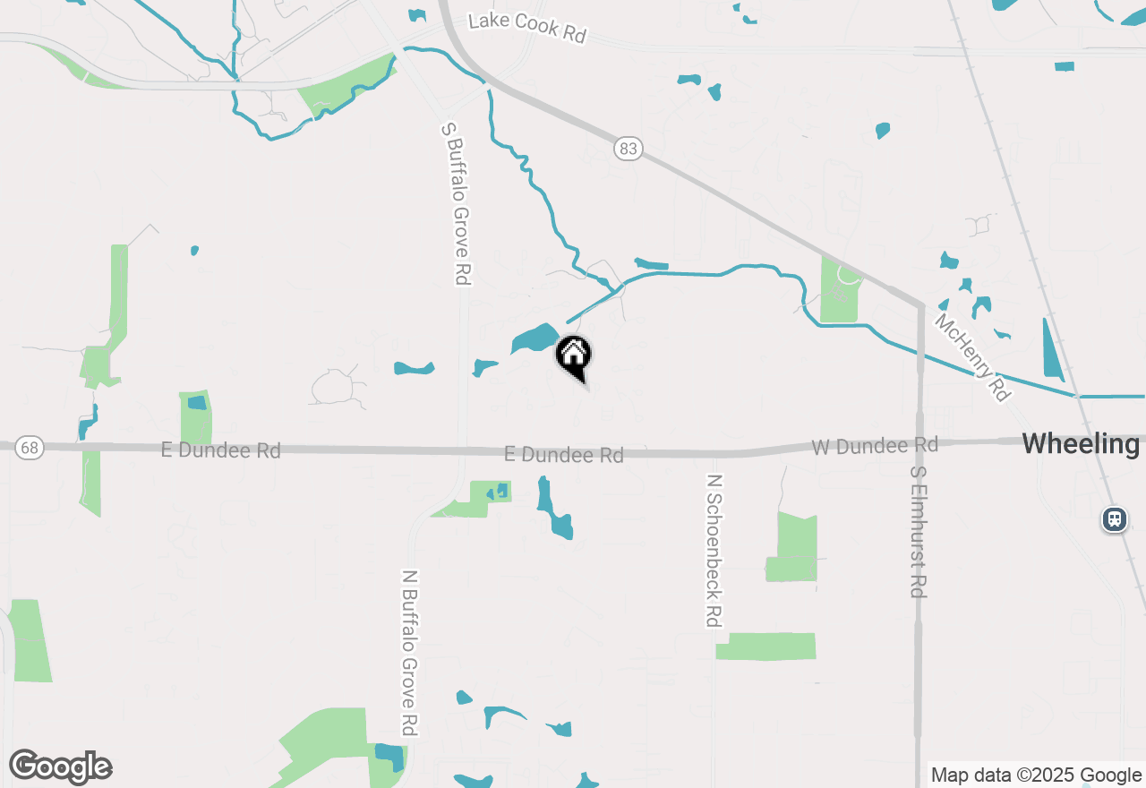 Map of 1510 Canbury Court #A1, Wheeling, IL 60090