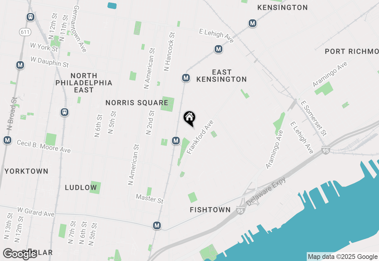 Map of 2002 Trenton Avenue, Philadelphia, PA 19125