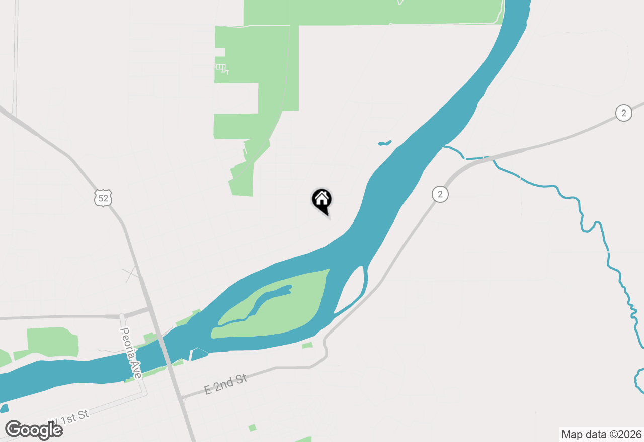 Map of 1304 Park Lane, Dixon, IL 61021