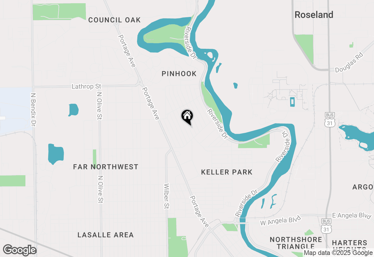 Map of 2009 Inglewood Place, South Bend, IN 46616