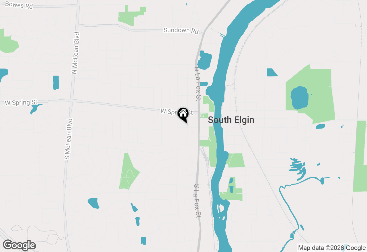 Map of 340 W Middle Street, South Elgin, IL 60177
