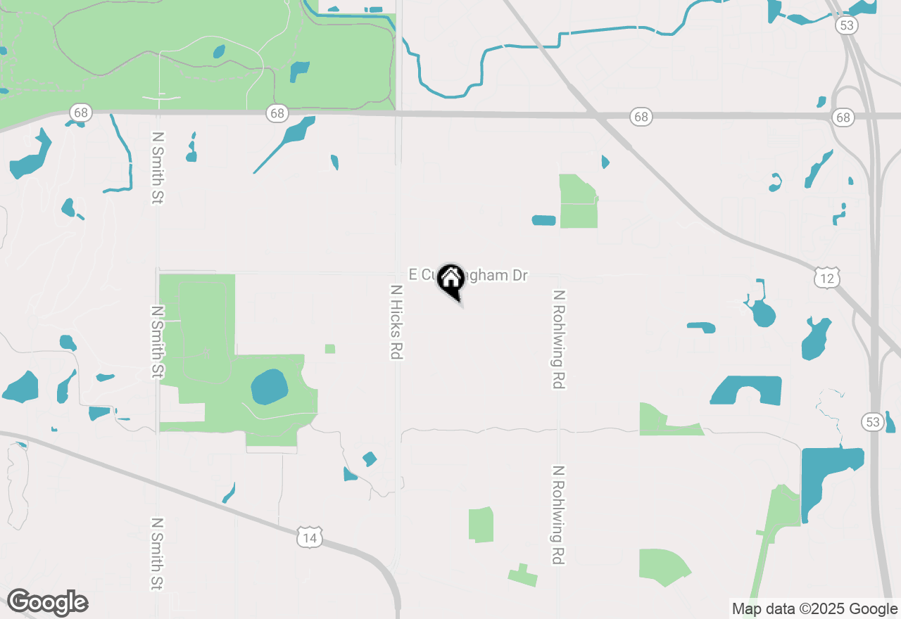 Map of 522 E Juniper Drive, Palatine, IL 60074