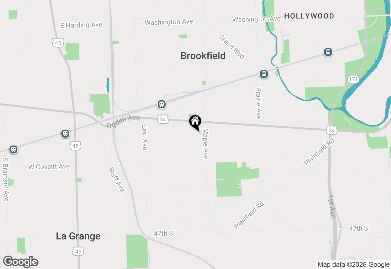 Map of 4138 Arthur Avenue, Brookfield, IL 60513