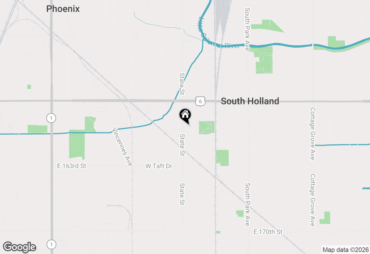 Map of 16339 State Street, South Holland, IL 60473