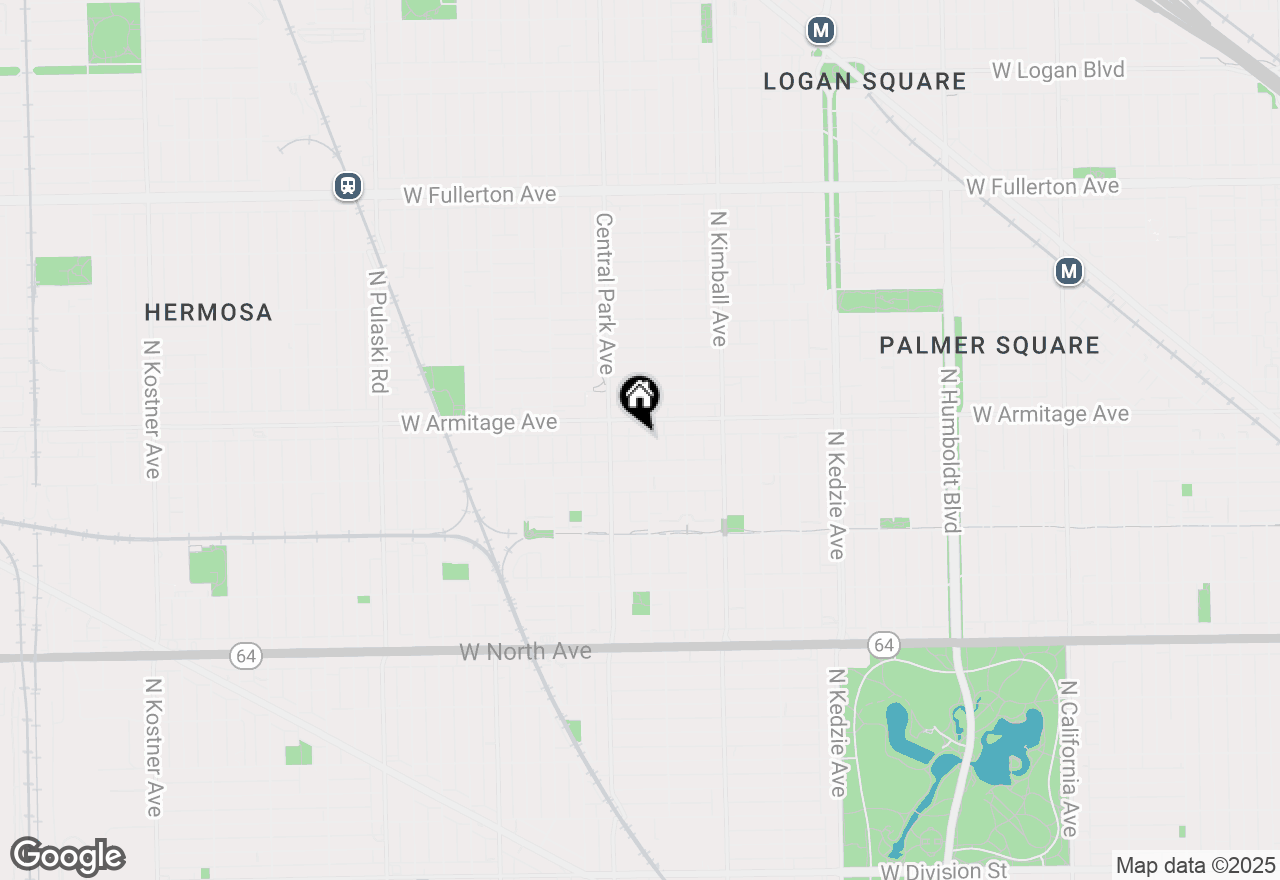 Map of 1938 N Drake Avenue #1, Chicago, IL 60647